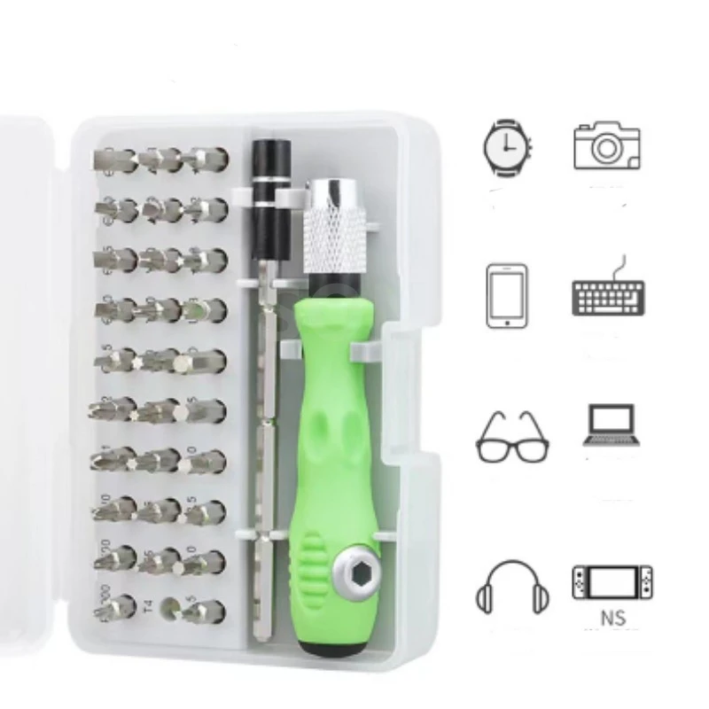 32 In 1 Screwdriver Set Tools for Workshop Mechanic 30 Driver Bit Tool Kit Woodwork Torque Precision Screwdrivers Hand Tool