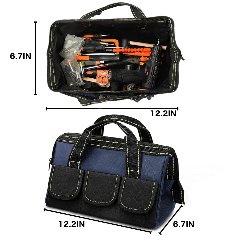 Multi-Function Tool Bag 1680D Oxford Cloth Electrician Bag Multi-Pocket Waterproof Anti-Fall Storage Bag 2