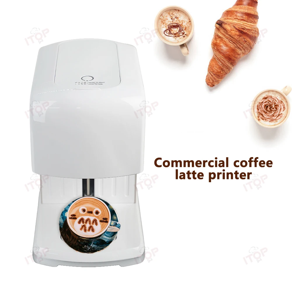 ITOP Automatic Latte Art Machine Coffee Latte Printer Coffee Printer  Pattern Printer Food Surface Printer Caramel 110V-220V