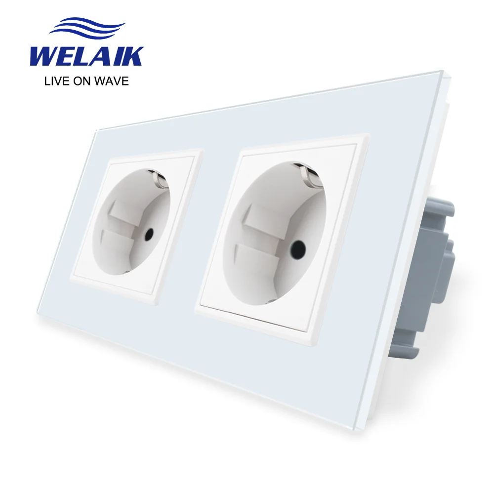 WELAIKEU16AEuropean2Frame151*80mm220VRussiaGermanyTemperedGlassPanelSafetyWallPowerSocketA28E8EW-AliExpress13