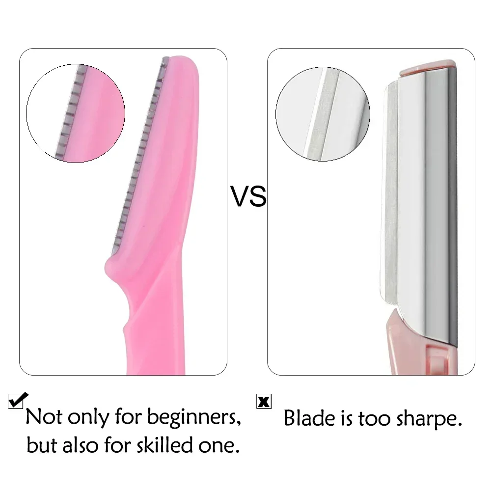 Cutters Safety 3/10Pcs  Eye Brow Epilation Hair Removal Knife Makeup Scraper Eyebrow Trimmer Blade Women Face Shaver Portable