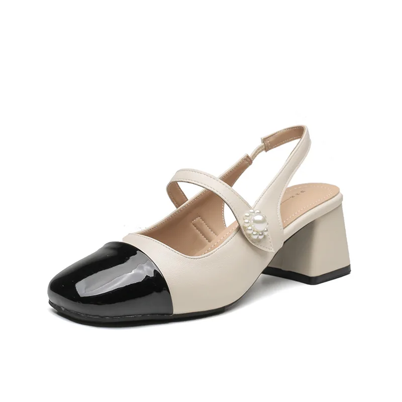 2025 Classic Mixed Color Sandals Women Slingback Mary Janes