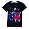 New Baby Boys Summer Skibidi Toilet Kids Cartoon Tees Game Speakerman Titan TV Man Print T Shirt Children Cotton Clothes Top 1