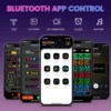 Led Matrix Panel RGB LED Car Panel DIY Programmable Bluetooth App Control Scrolling LED Panel Flexible Display Light 4