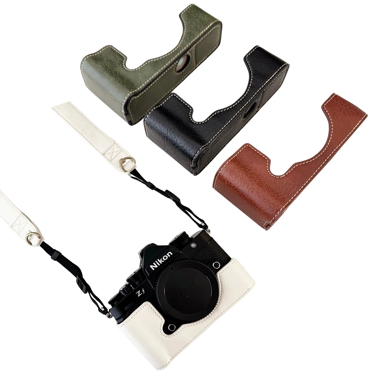 Custodia Portatile In Pelle Pu Custodia Per Fotocamera Per Custodia Protettiva Nikon Zf Con Cinturino