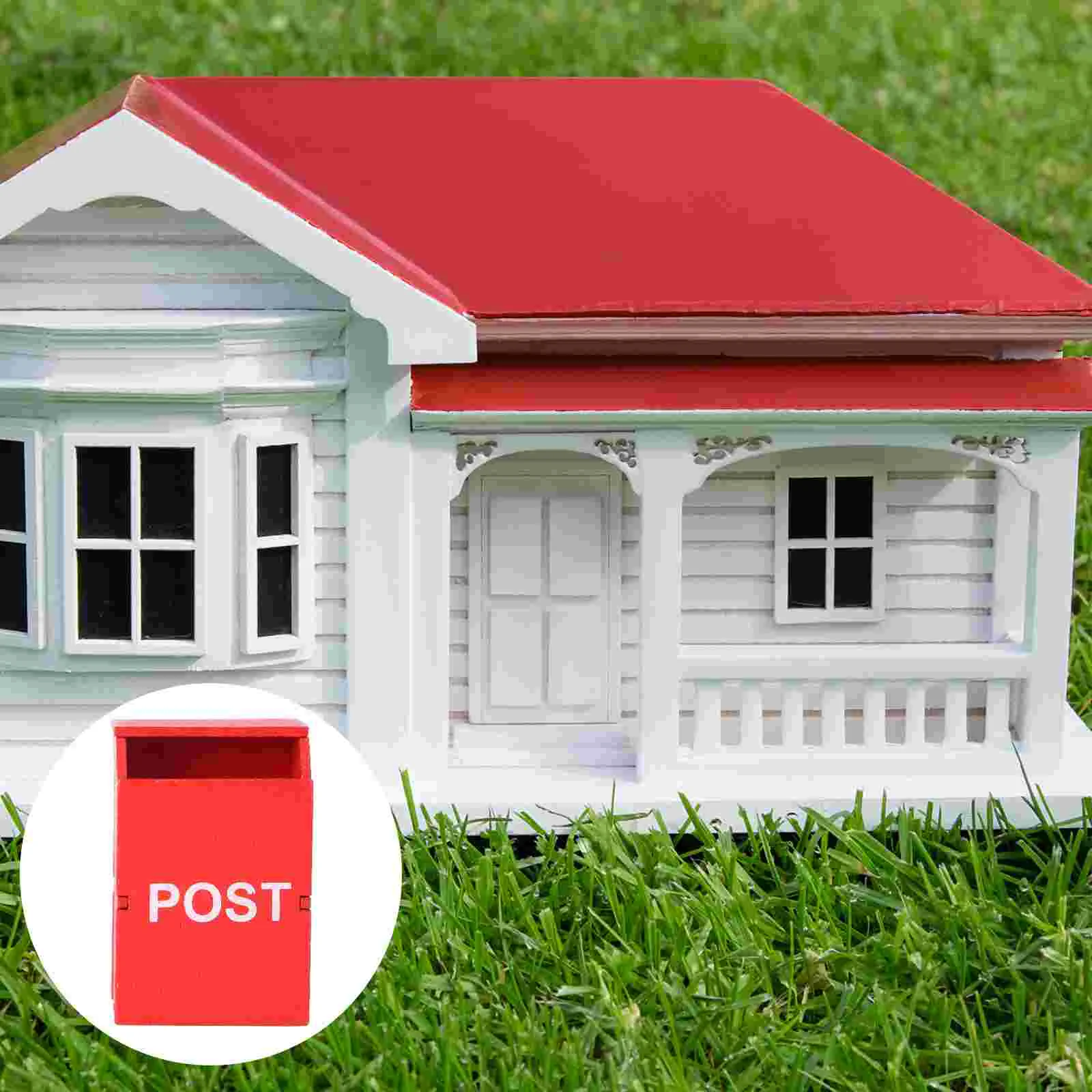 Miniature Furniture High Quality Wooden Mini House Mailbox Dollhouse Accessories Scene Decoration Garden Supplies