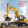 Huina R/C Truck 650 Alloy Engineering Remote Controlled Car Smoking Rc Truck Excavator Bulldozer Loading Car Toys Gift For Boys 2