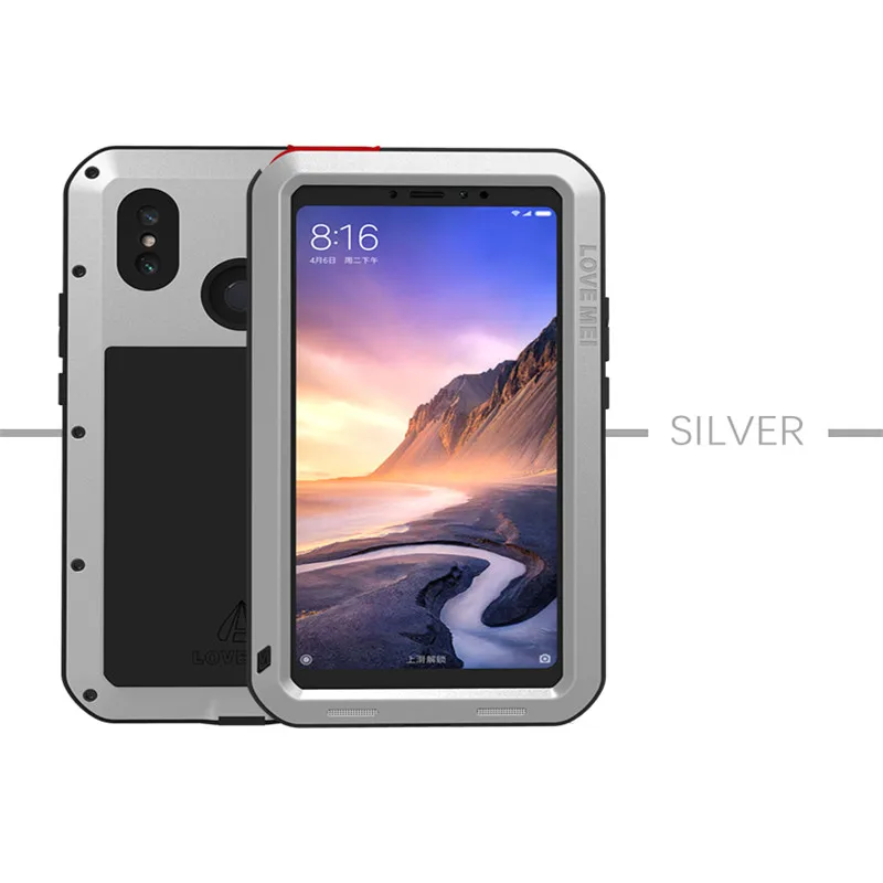 Love Mei Metal Waterproof Case For Xiaomi Mi Max Shockproof Cover For Xiaomi Max  Cover Capa