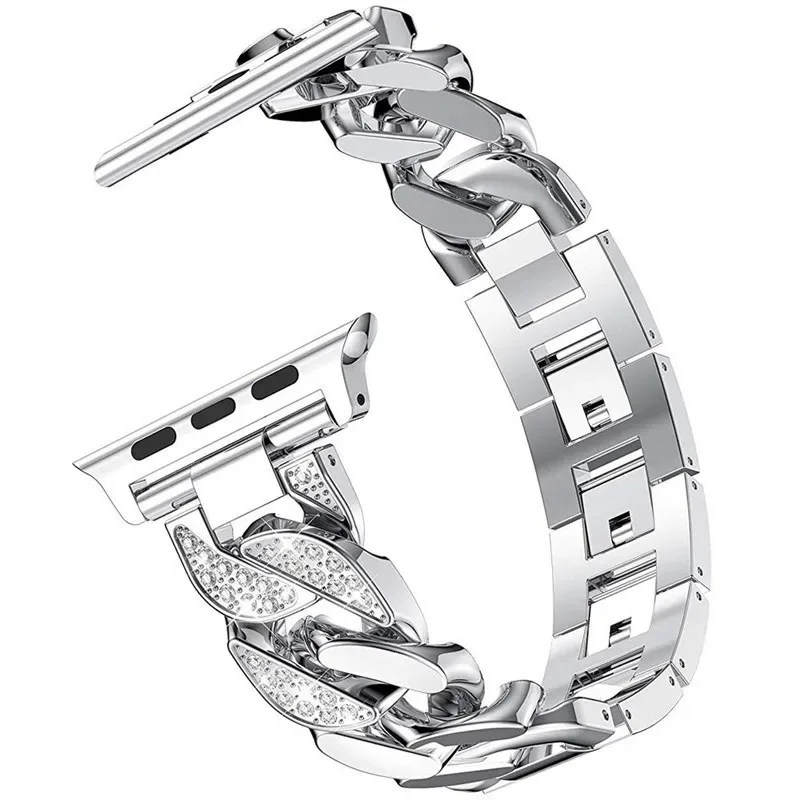 Luxury Women's Diamond Link Bracelet Strap