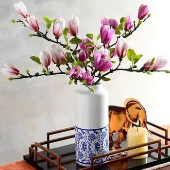 Silk Magnolia Flower Bouquet 1