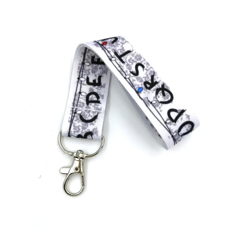 Alphabet letters Keychain Lanyards Id Badge Holder ID Card Pass thumbnail 2