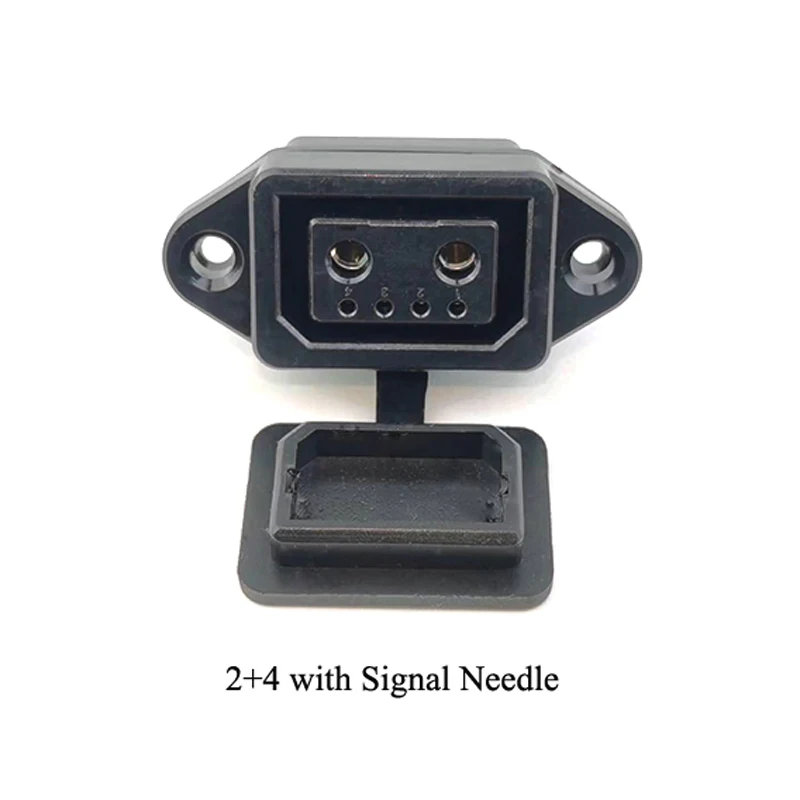 High-Power Electric Vehicle Charging Plug with Elbow Wire Connector