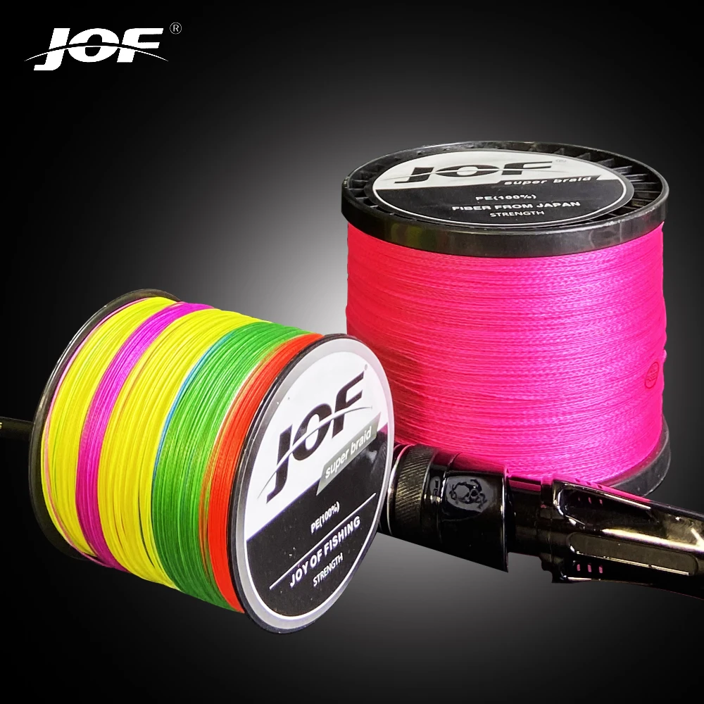Jof Super Power 4 Fili 1000M 500M 300M Pe Lenza Intrecciata 8-80Lb Liscia Multifilamento Super Durevole Lenza Pesca