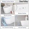 Smart Toilet, Tankless Elongated Electric One Piece Toilet with Smart Bidet, Smart Toilet Bidet Seat 1.28 GPF 4