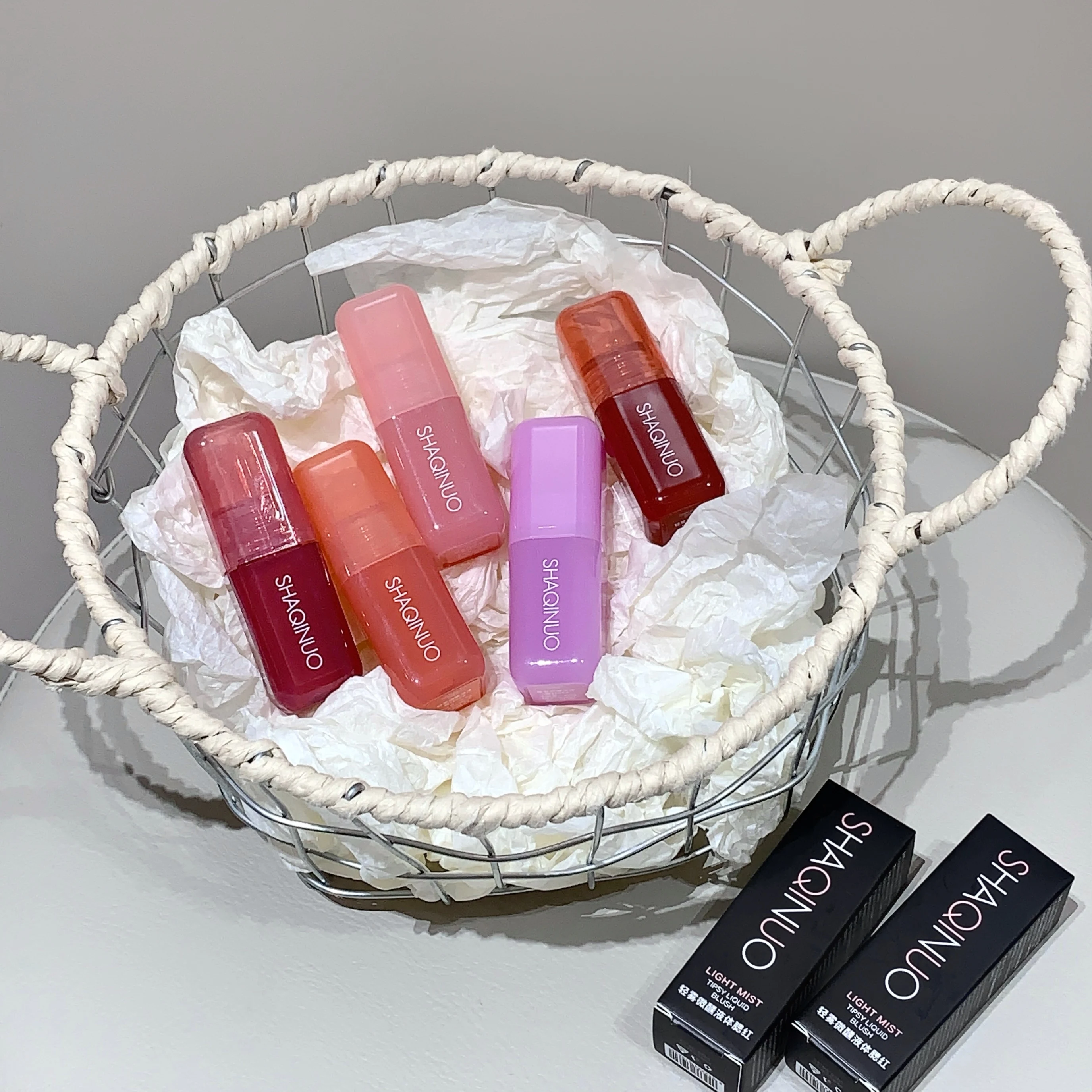 Light Blush Liquid SHAQINUO Moisturizing Mirror Vitality Whitening Brightening Natural Rouge