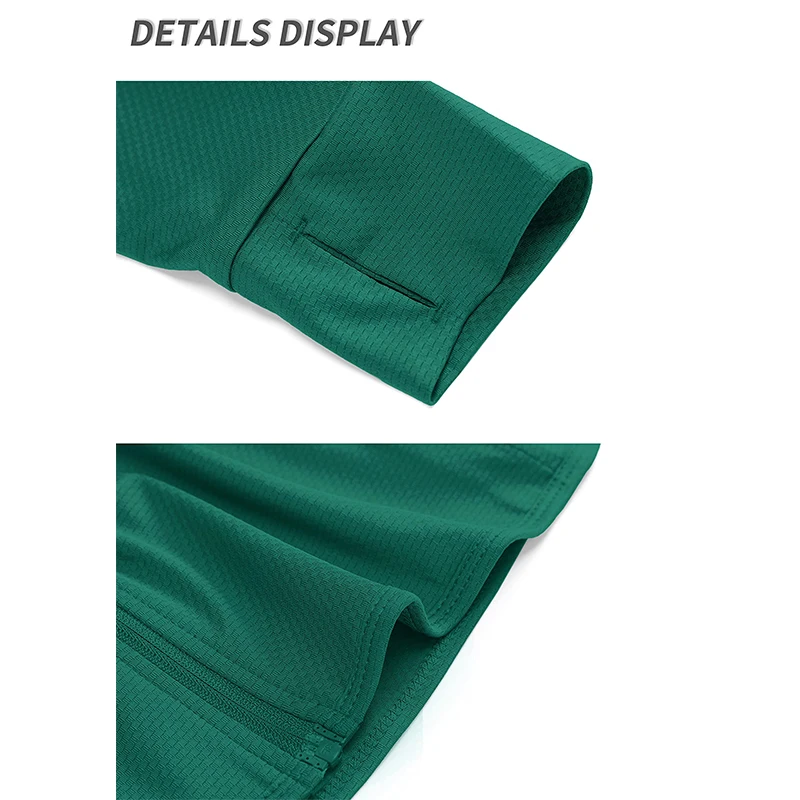 EKLENTSON Damen UPF 50+ Sonnenschutzjacken, Sommer, schnell trocknend, atmungsaktiv, leicht, langärmelig, Hemdjacke, Daumenloch – Detail 20