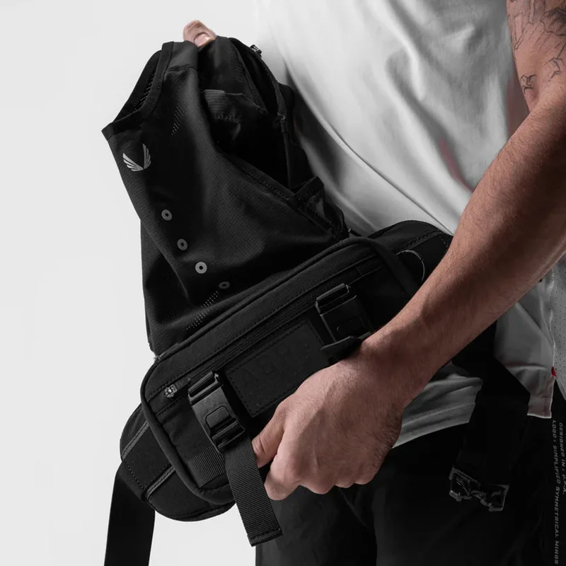 Mens Tactical Vest Chest Bag Outdoors Reflective Multifunction Waist Pack Male Multi-pocket Security Anti-theft Mobile Phone Bag