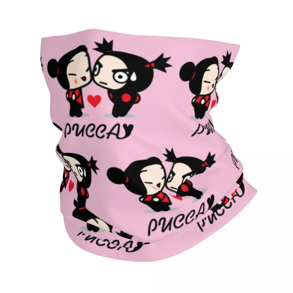 

Cartoon Anima Pucca Bandana Neck Gaiter for Ski Hunting Women Men Wrap Scarf Balaclava Warmer