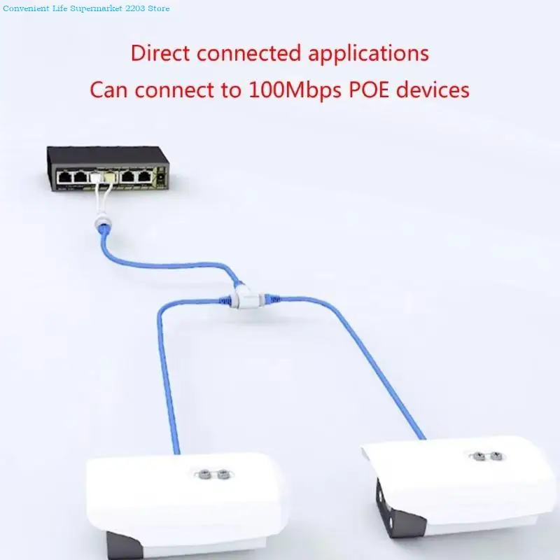 네트워크 모니터링 시스템을 위한 91AA 신뢰할 수 있는 POE 분배기 단순 네트워크용 RJ45 커넥터로 우수한 전송 성능 구축