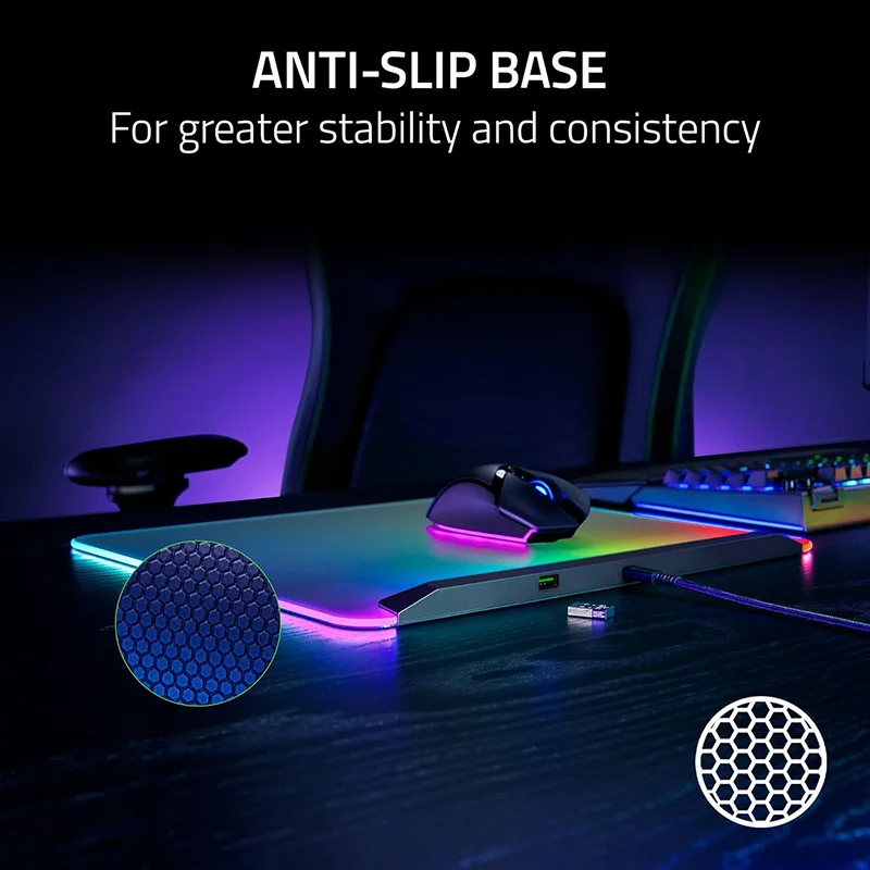 *:·Razer Firefly V2 Pro*:· Razer Firefly V2 Pro Fully Illuminated RGB Gaming Mouse Mat