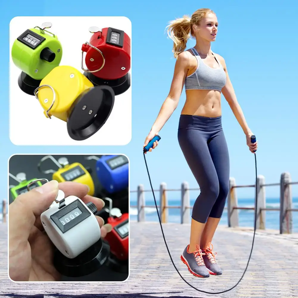Handheld Tally Counter 4-Digit Number Count Clicker Hand Mechanical Counters Counter, Pitch Counter for Clickers W0B5