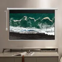 Projection Screen Motorized 200 inch 16:9 Indoor Roll Up Remote Control Motorized Projector Screen - Image 6