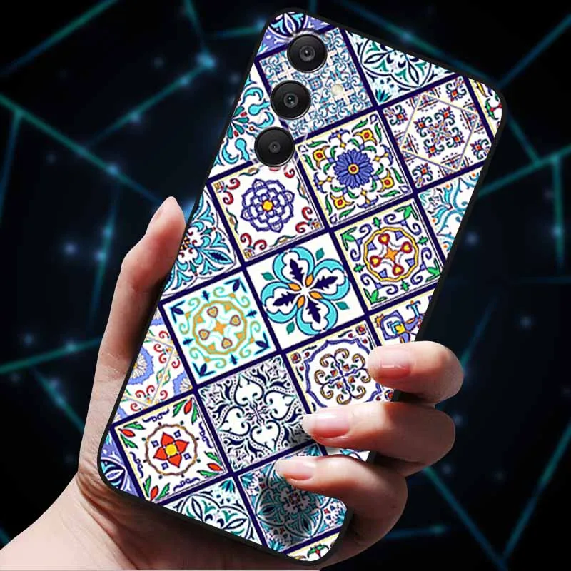 3D Floral Embossed Soft Silicone Phone Case - Elegant Back Cover Shell
