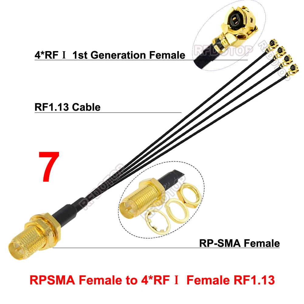 Wholesale SMA Female To UFL U.FL IPX IPEX Coaxial Cable 15cm RP-SMA Adapter Assembly RG178