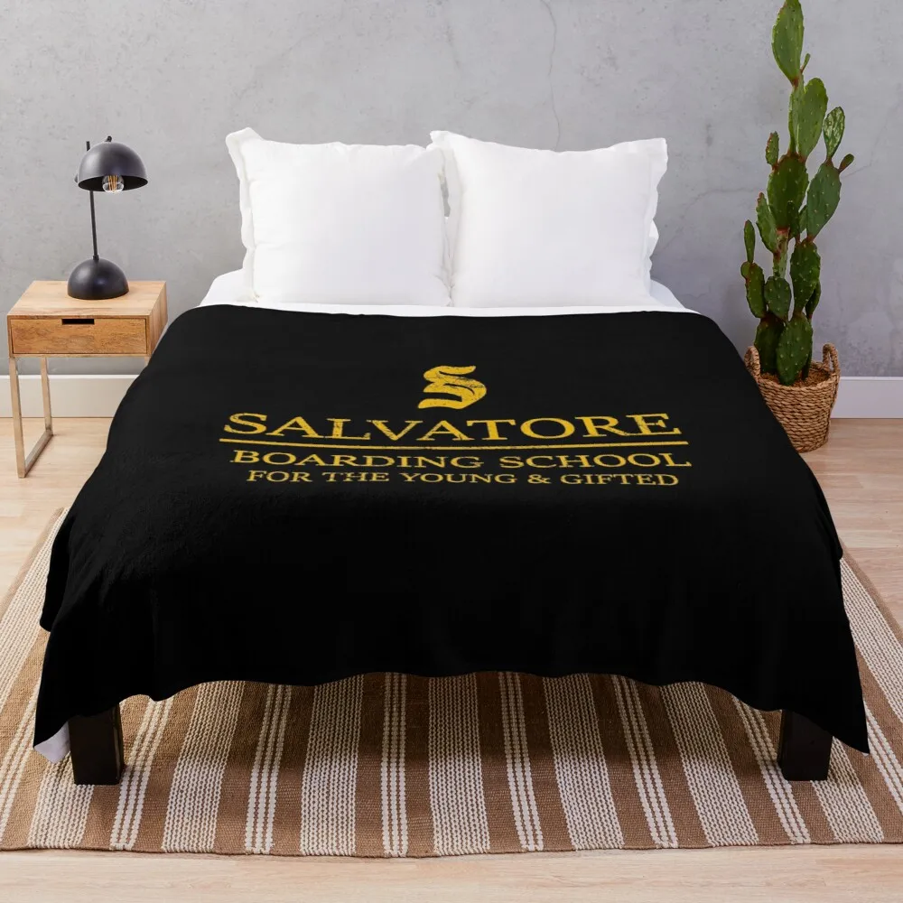 

Salvatore Boarding School - Distressed for Fashionably Worn Look - Professional Quality Graphics Throw Blanket