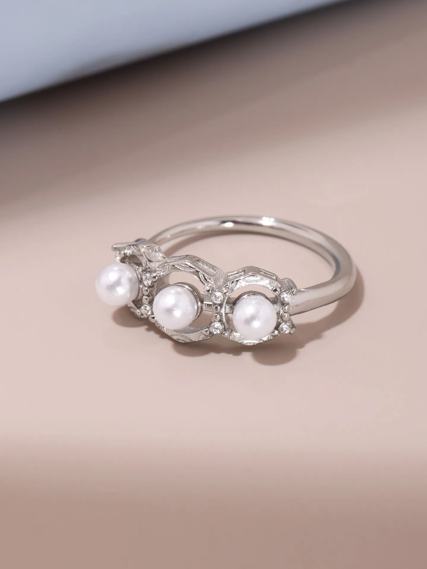 Nachahmung Perle Stern Anhänger Halskette Edelstahl Ring Set frauen Gold Farbe Silber Doppel Schichten Halskette Luxus Schmuck – Detail 18