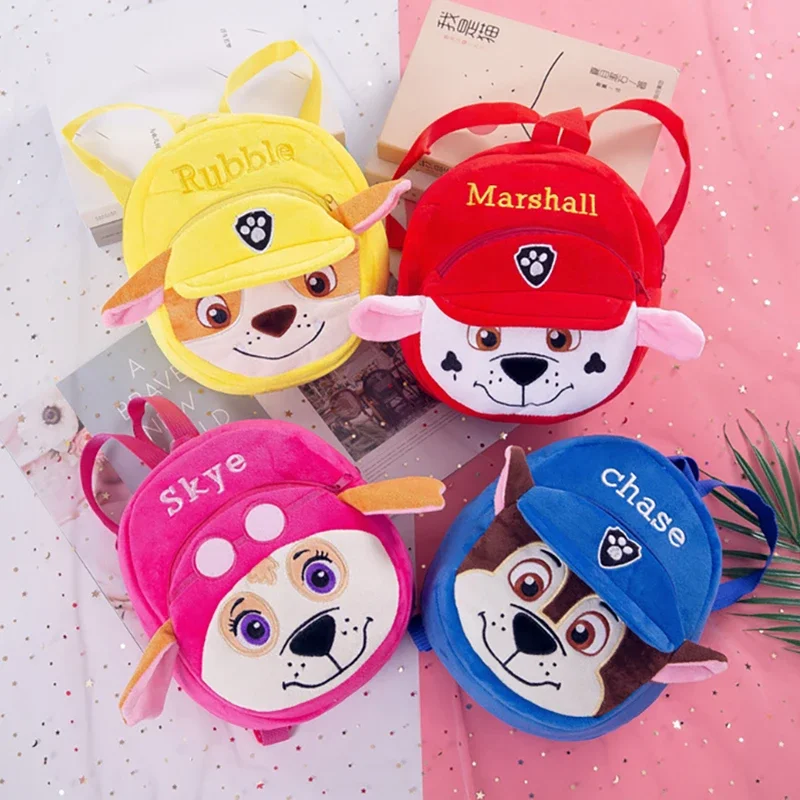 Paw Patrol Cartoon Bag Anime Bambini Peluche Zaino Skye Everest Marshall Chase Ragazzi Ragazze Pat Patrouille Compleanno Giocattolo Regali