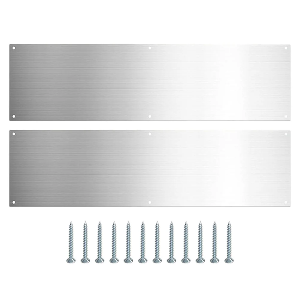 

Kick Board Door Panel Protector Exterior Doors Push Plate Stainless Steel Metal
