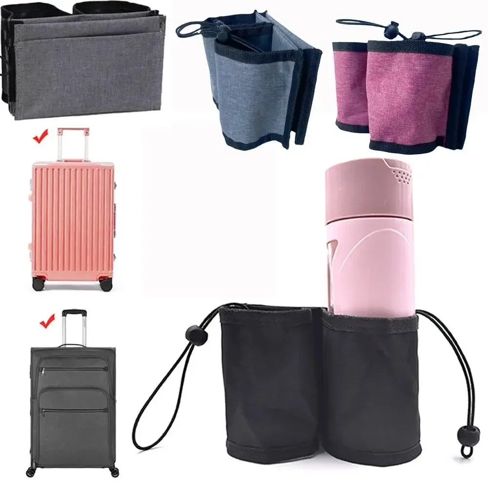 Durable Travel Luggage Cup Holder – Hands-Free Drink Carrier