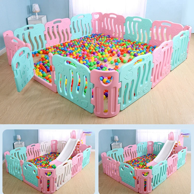 Modern Bedroom Furniture Set European Style Folding Fence Plastic Baby Trend Playpen Big Size