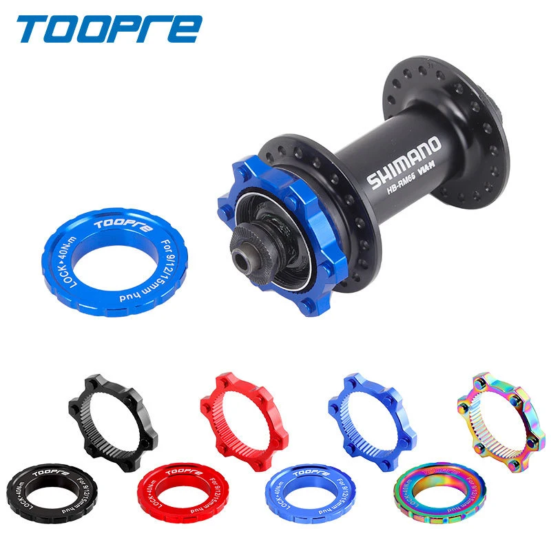 Toopre Bicycle Centerlock To 6-Hole Adapter Bike Rotor Adapter Mountain Bike Hub Center Lock Conversion 6 Bolt Disc Brake Rotor