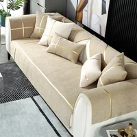 1PC Chenille Sofa Cover Mat Universal Non-Slip Sofa Cushion for Living Room L Shape Cornor Couch Towel Pets Kids Couch Protector 1