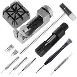 Ultimate 16 - Piece Watch Repair Kit - Durable Metal Tools for Watch Enthusiasts with Adjustable Strap Tools (16pcs)