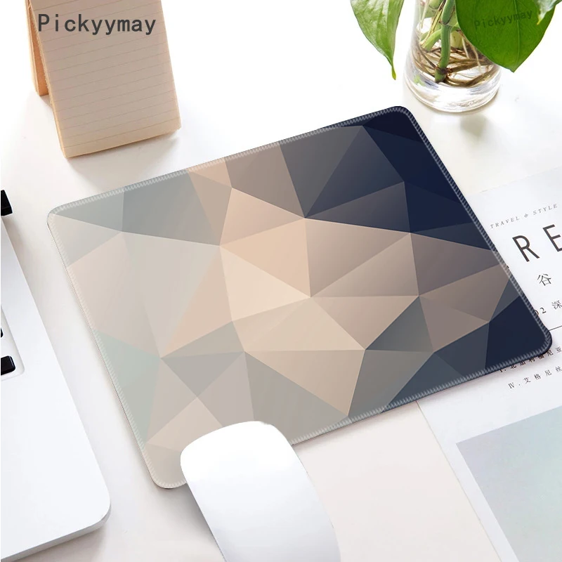 Geométrico pc Mouse Pad Pequeno Mousepad Gabinete Gamer Computer Desk Mat Gaming Office Acessórios Teclado Table Mats - Imagem 5