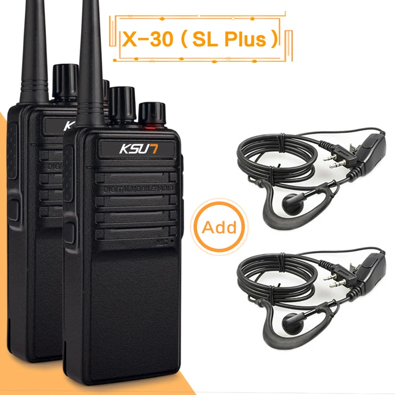 

Walkie Talkie 2 Pcs Included Uhf Communication Radios Portable Two-way Radio Wireless Devices Receiver Station Ksun X30 SL Plus