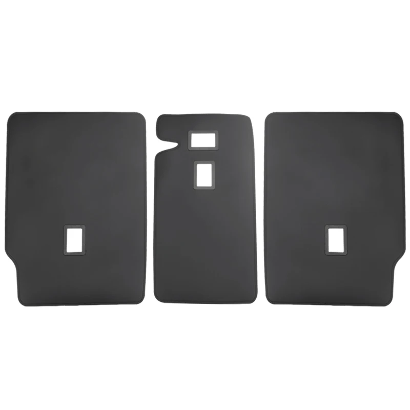 For Tesla Model Y Juniper / Launch Rear Seat Back Cover Leather Backrest Protector All Weather Split Cargo Liner Anti-dirty Pads