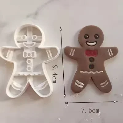 Christmas & Halloween Gingerbread Cookie Cutter Set - Festive Baking Moulds