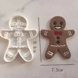 Christmas & Halloween Gingerbread Cookie Cutter Set - Festive Baking Moulds (Happy Gingerbread)