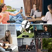 K1 4K Body Camera with External Microphone, Mini Video & Audio Pocket Cam 270° Rotation Camera for Outdoor Sport, Bike, Travel - Image 6