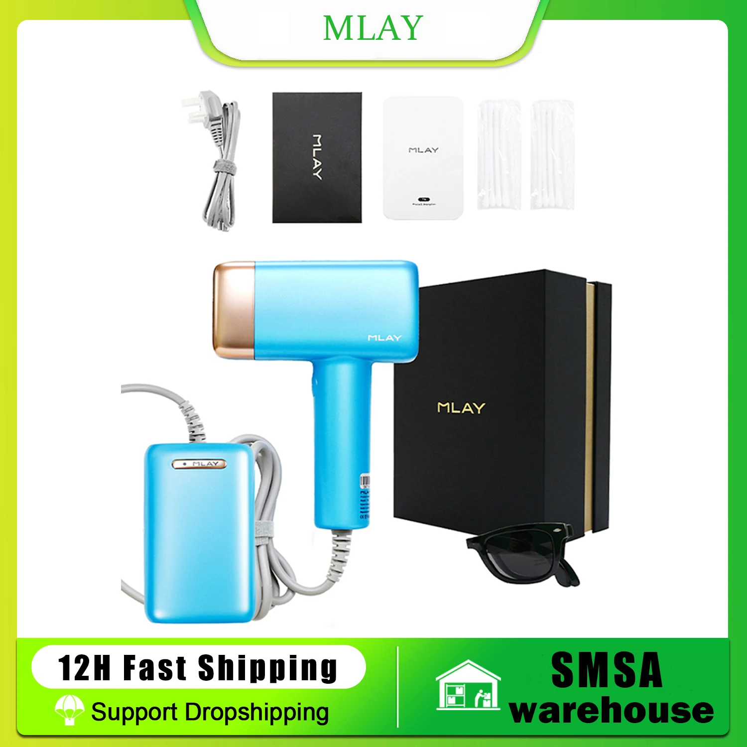 

MLAY T14 Laser Hair Removal Device Ice Cooling IPL Laser Epilator Home Use Depilador for Women Replaceable Laser Hair Removal