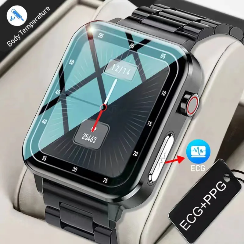 

ECG PPG E86 Bluetooth Smart Watch Body Temperature Blood Pressure Heart Rate Sleep Health Monitoring Bracelet Sport Smartwatch