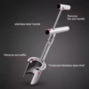 Bulb Planter Tool, 2024 Upgrade Plant and Fruit Tree Seedling Transplanter  Digging Hoes Lawn Aerator,Garden Tools for Seed Plan 5