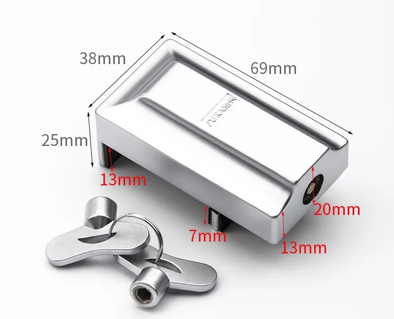 Aluminum Alloy Window Lock Stopper Sliding Window Anti-theft lock Sliding Door Baby Kids Child Safety Doors Lock