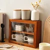 Wood Display Cabinet Vanity Table Holder Action Display Blind Box Handmade Doll Shelf Storage Holders Kitchen Organizer Racks 2