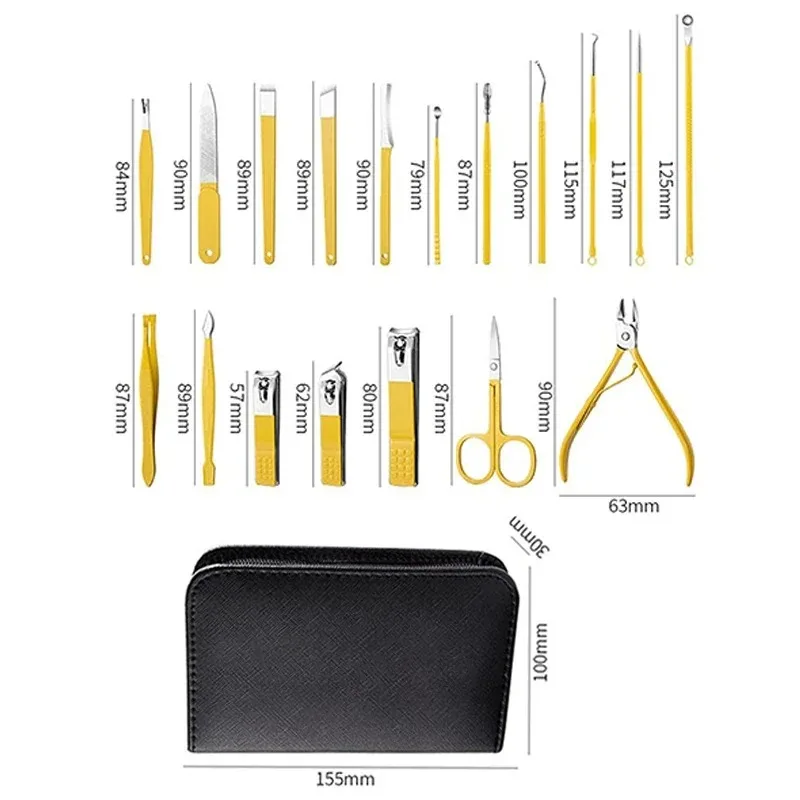 9/18 pcs Nail Clippers Manicure Tool Set, Eagle Nail Clippers, Cuticle Nippers And Cutter Kit, Nail Clippers Pedicure Kit, Nail 3