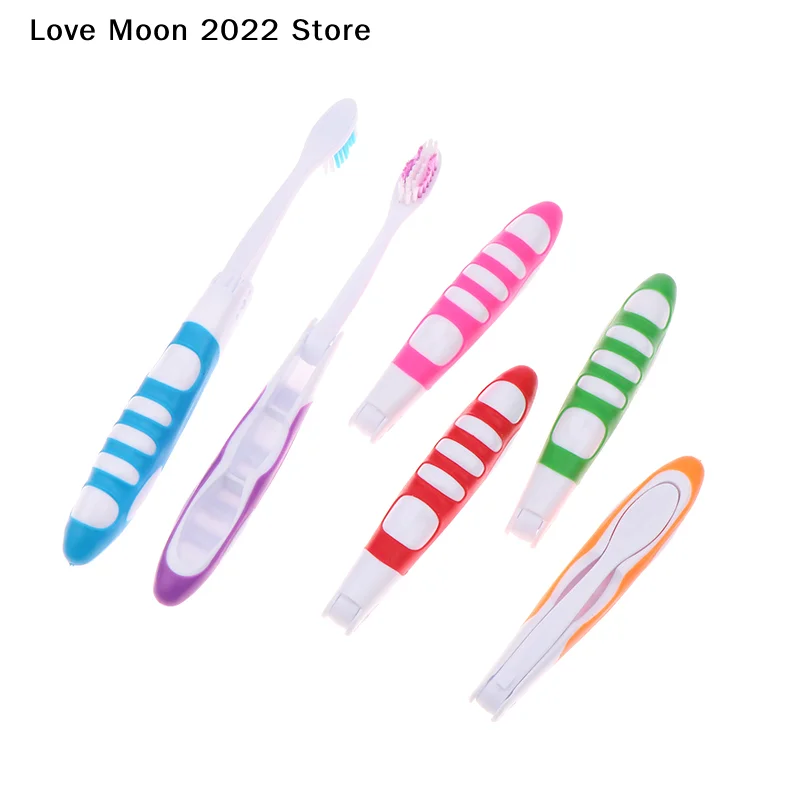 휴대용 일회용 접이식 여행 캠핑 칫솔 하이킹 칫솔 구강 청결 도구 접이식 칫솔